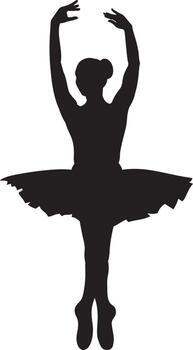 4607666 ballerine silhouette vecteur vectoriel